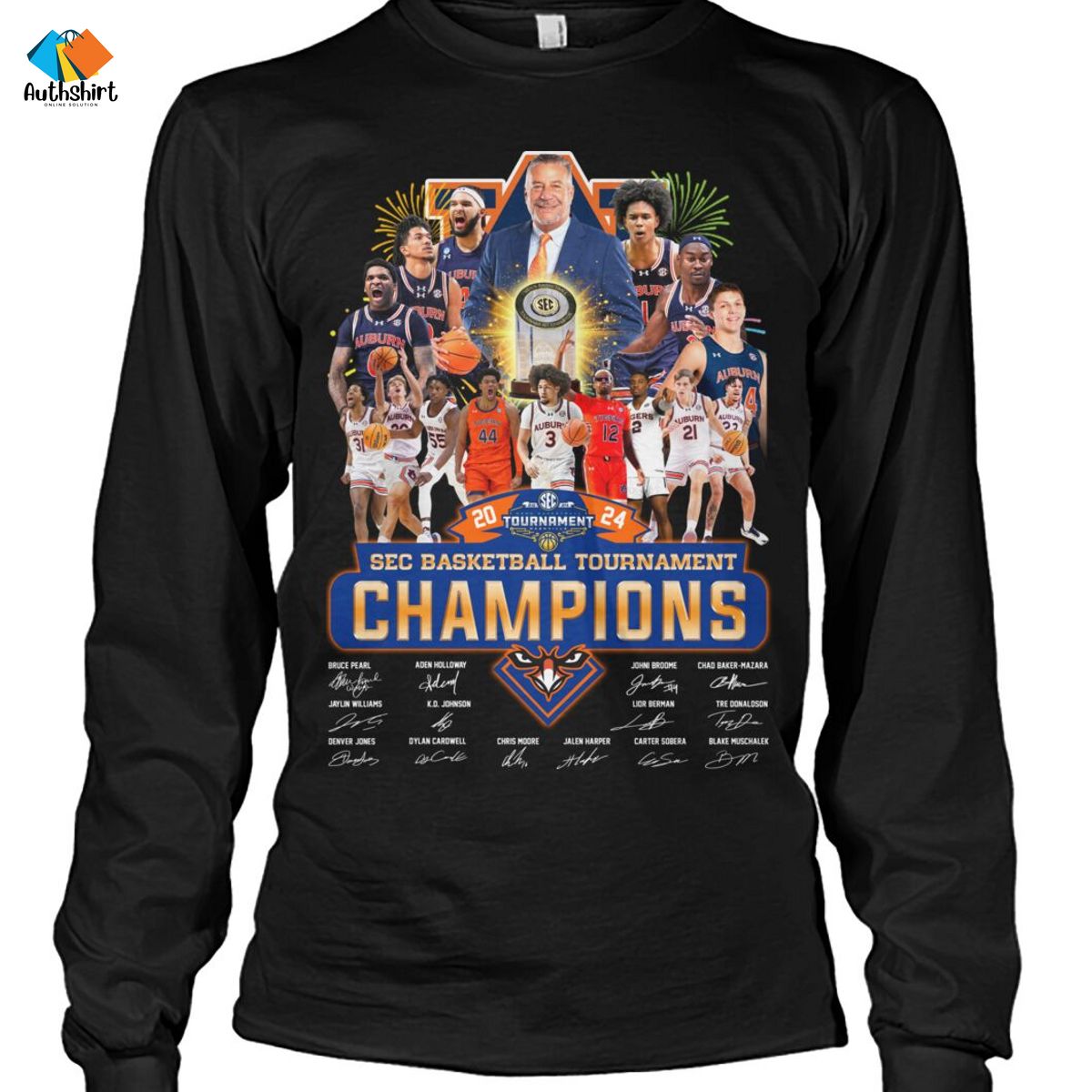 Auburn Sec Basketball Tournament 2024 Champions Shirt