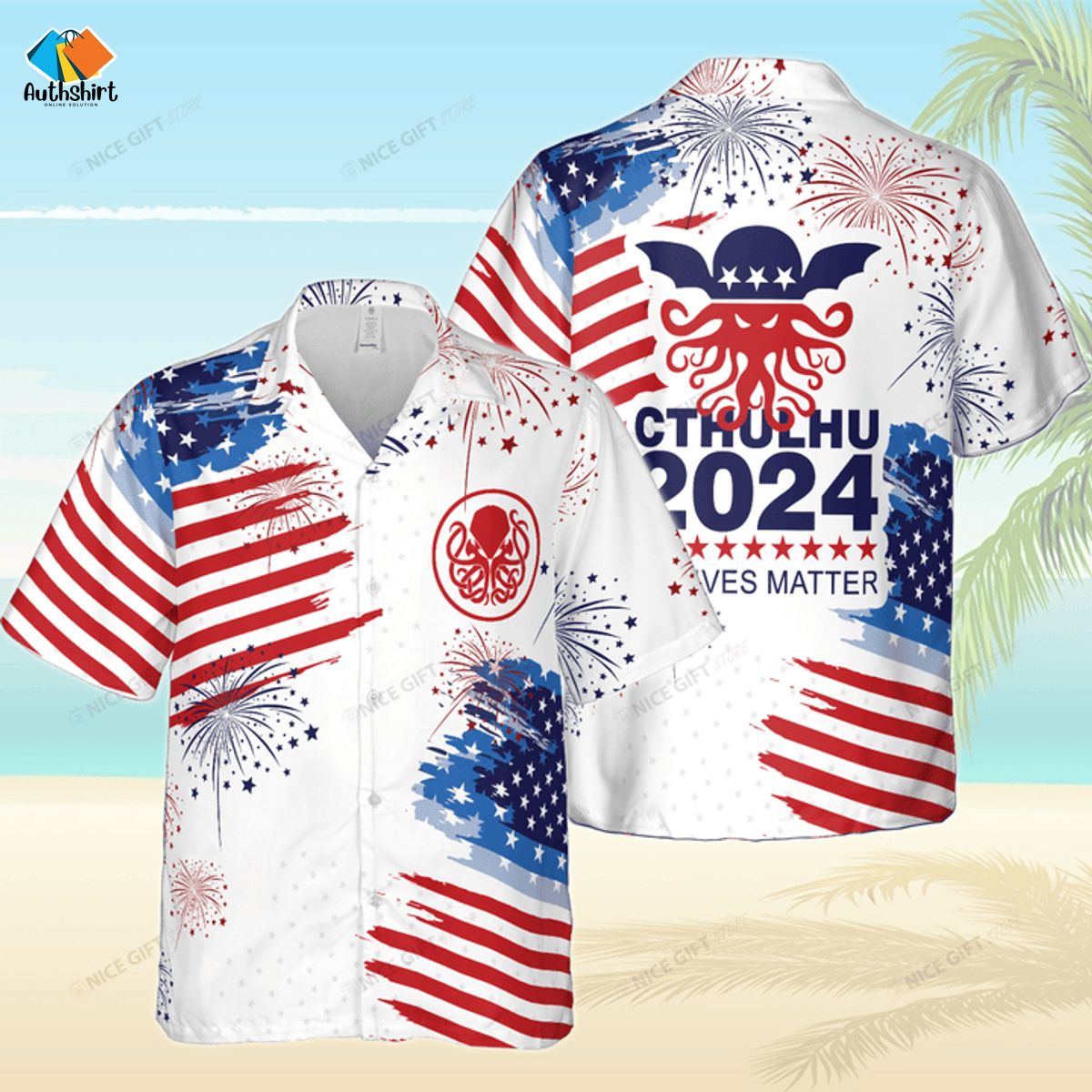 Cthulhu 2024 No Lives Matter Hawaiian Shirt