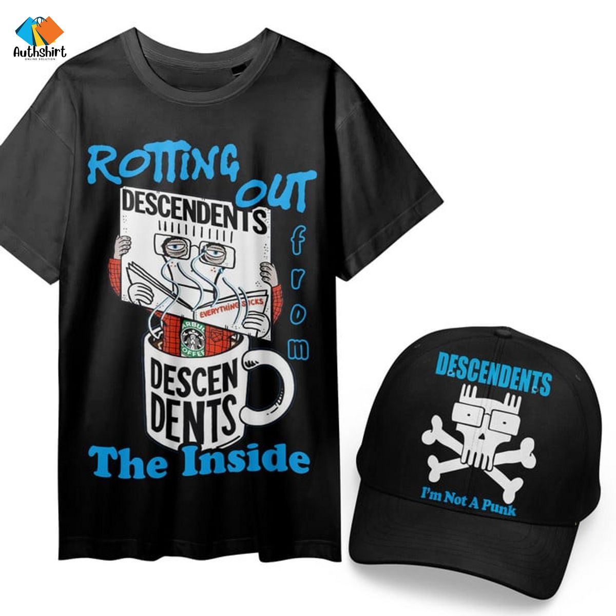 Descendents Rotting Out The Inside Combo Shirt And Cap