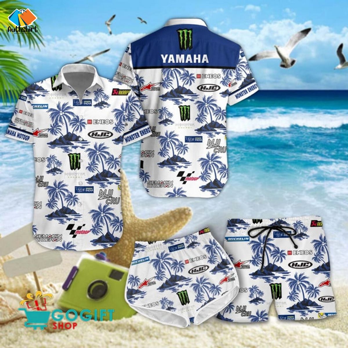 Monster Energy Yamaha Motogp 2024 Hawaiian Shirt