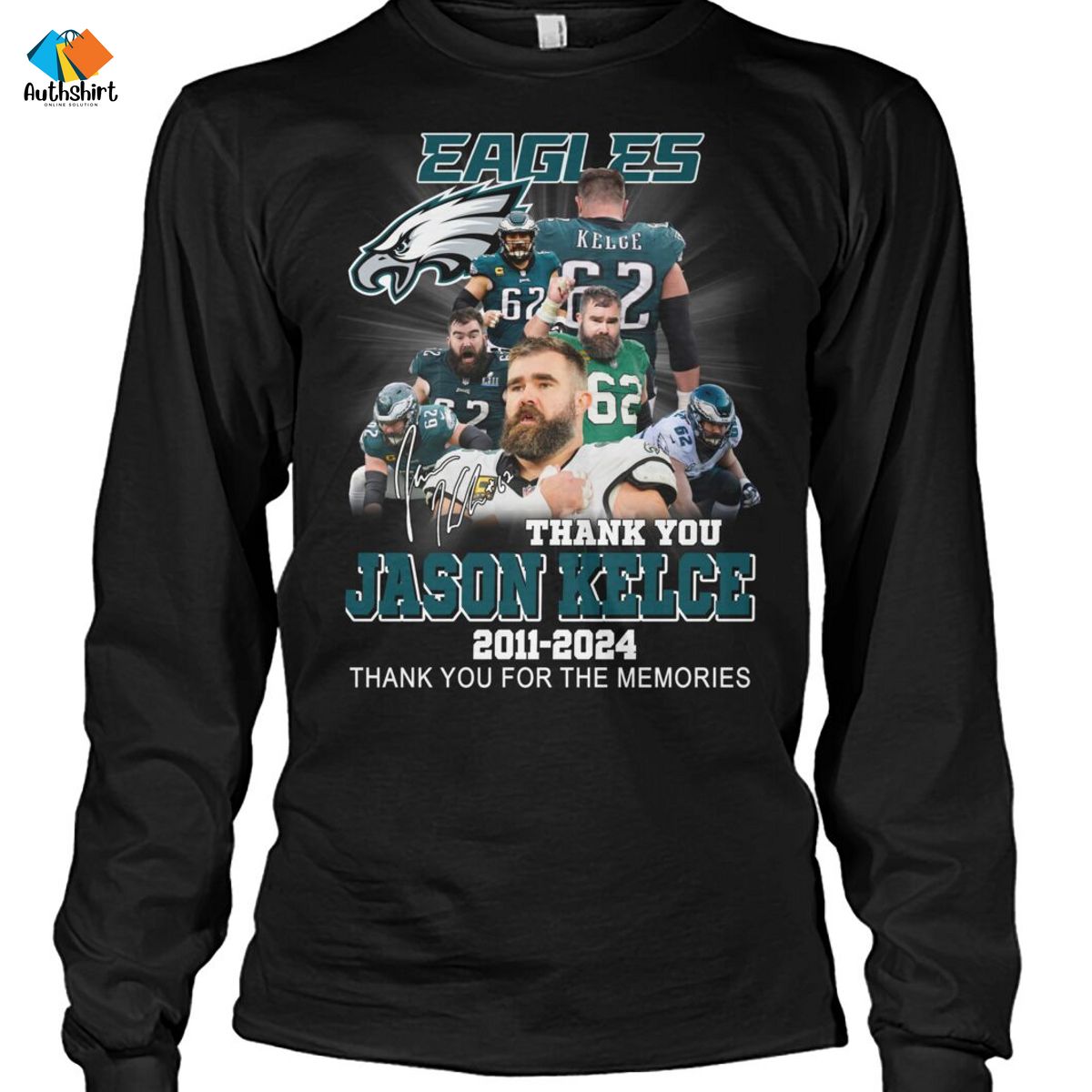 Philadelphia Eagles Thank You Jason Kelce Thank You For The Memories Shirt