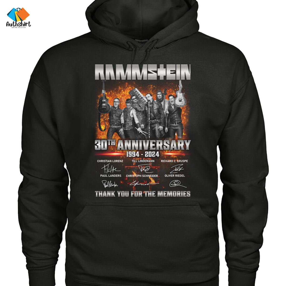 Rammstein 30th Anniversary Thank You For The Memories Shirt