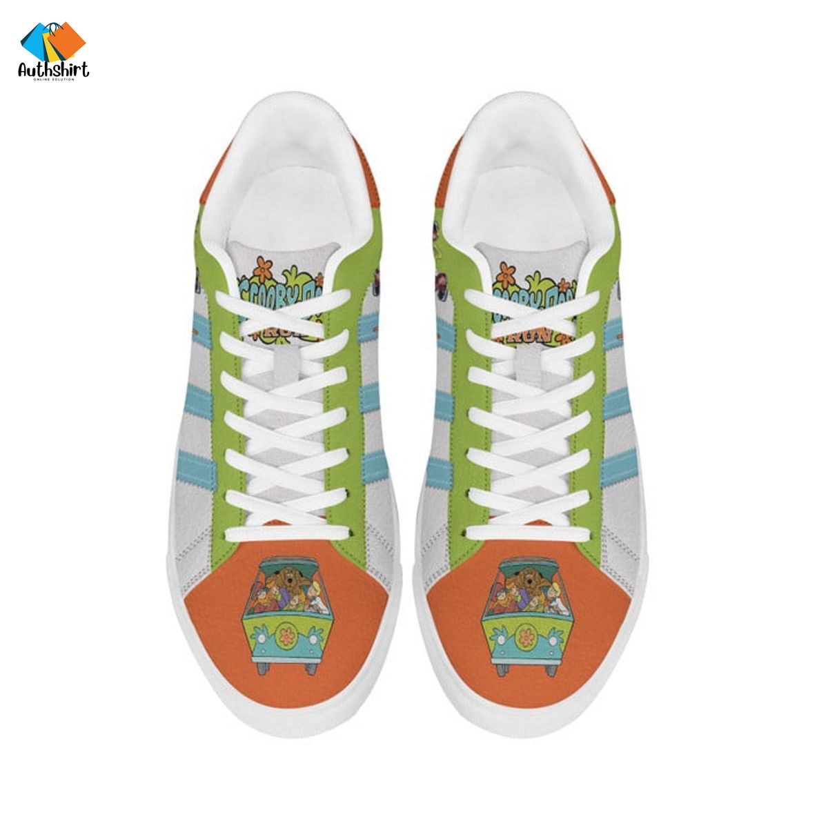Scooby Doo Green Adidas Stan Smith Shoes