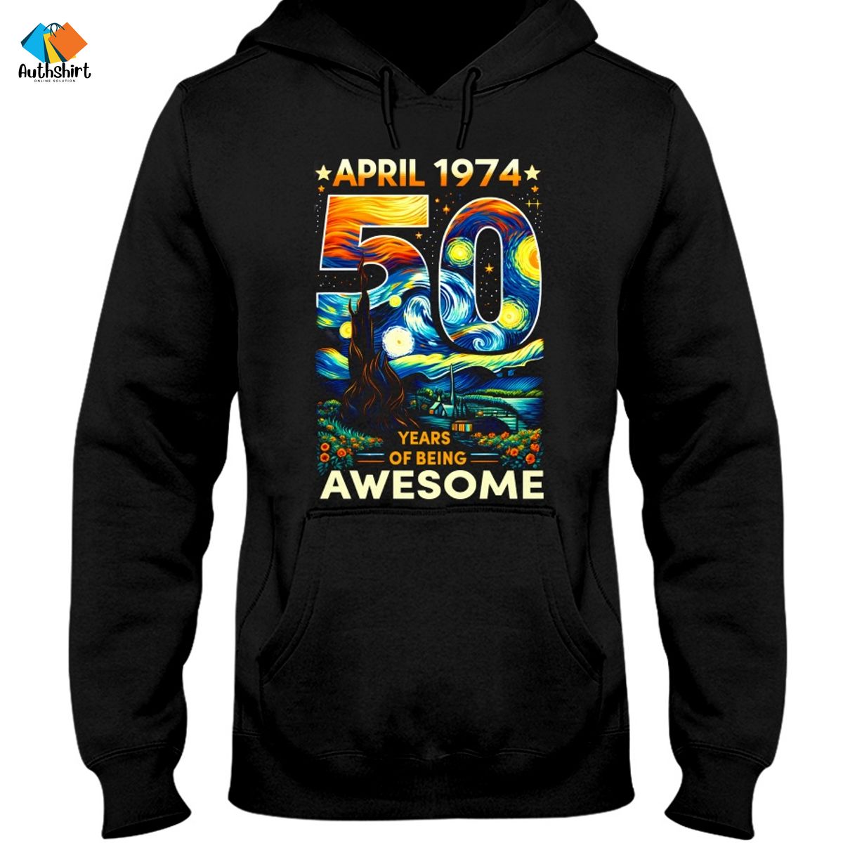 Van Gogh April 1974 50 Years Of Being Awesome Shirt