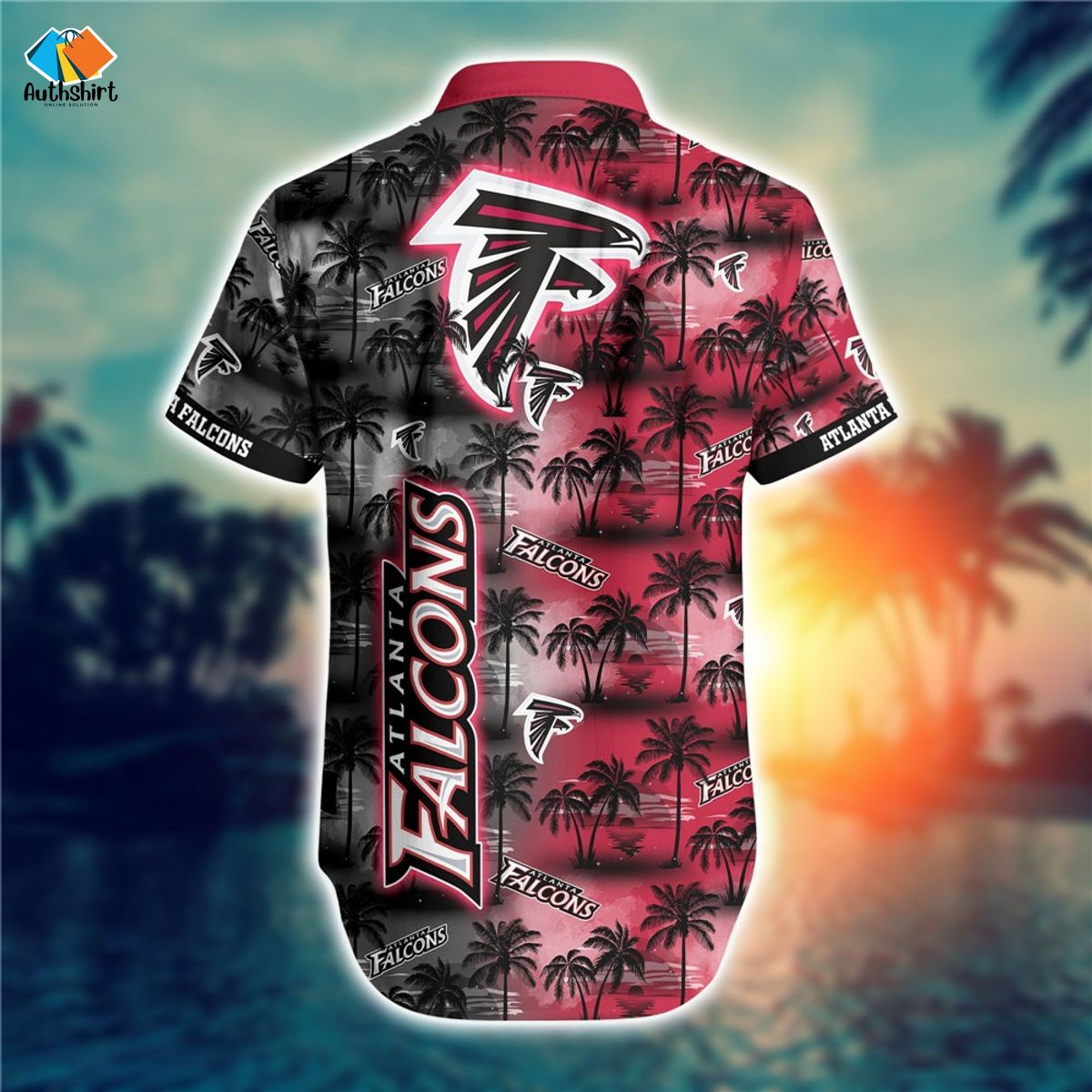Atlanta Falcons Coconut Palm Tree For Summer Hawaiian Shirts