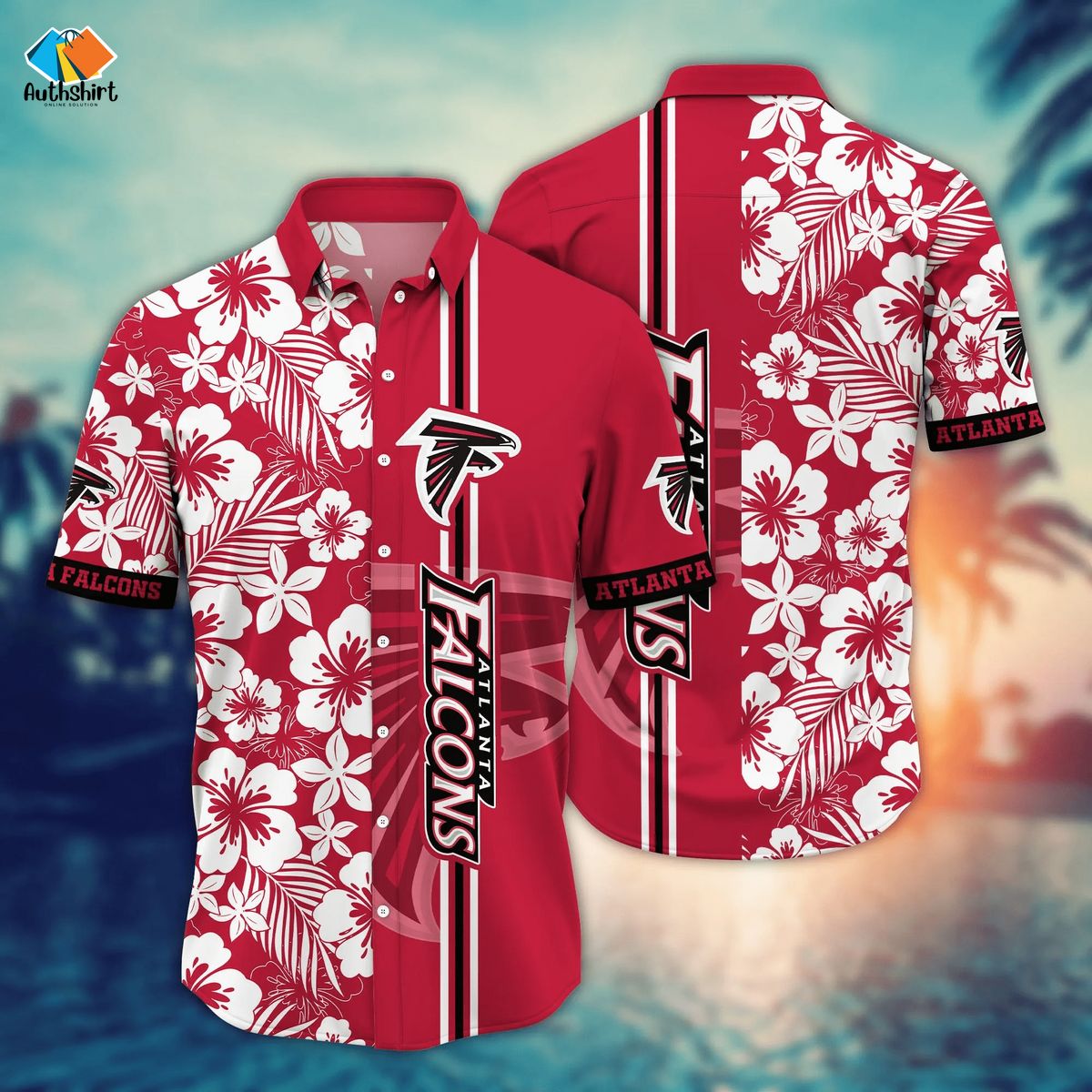 Atlanta Falcons Tropical Flower For Summer 2024 Hawaiian Shirt And Short