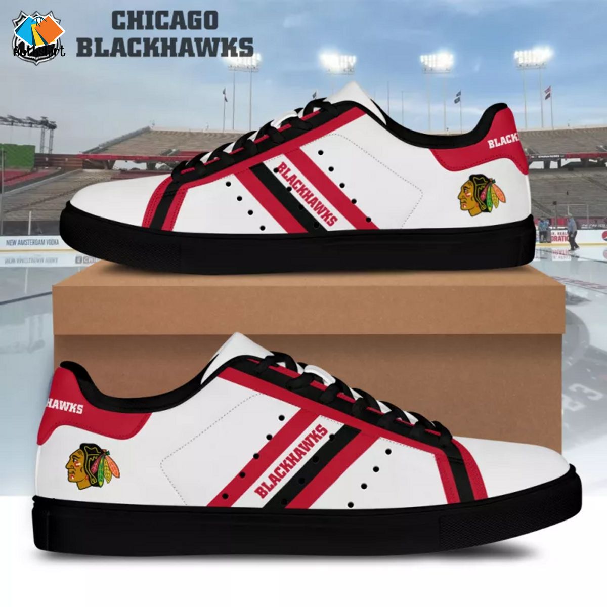 Chicago Blackhawks NHL Stan Smith Shoes