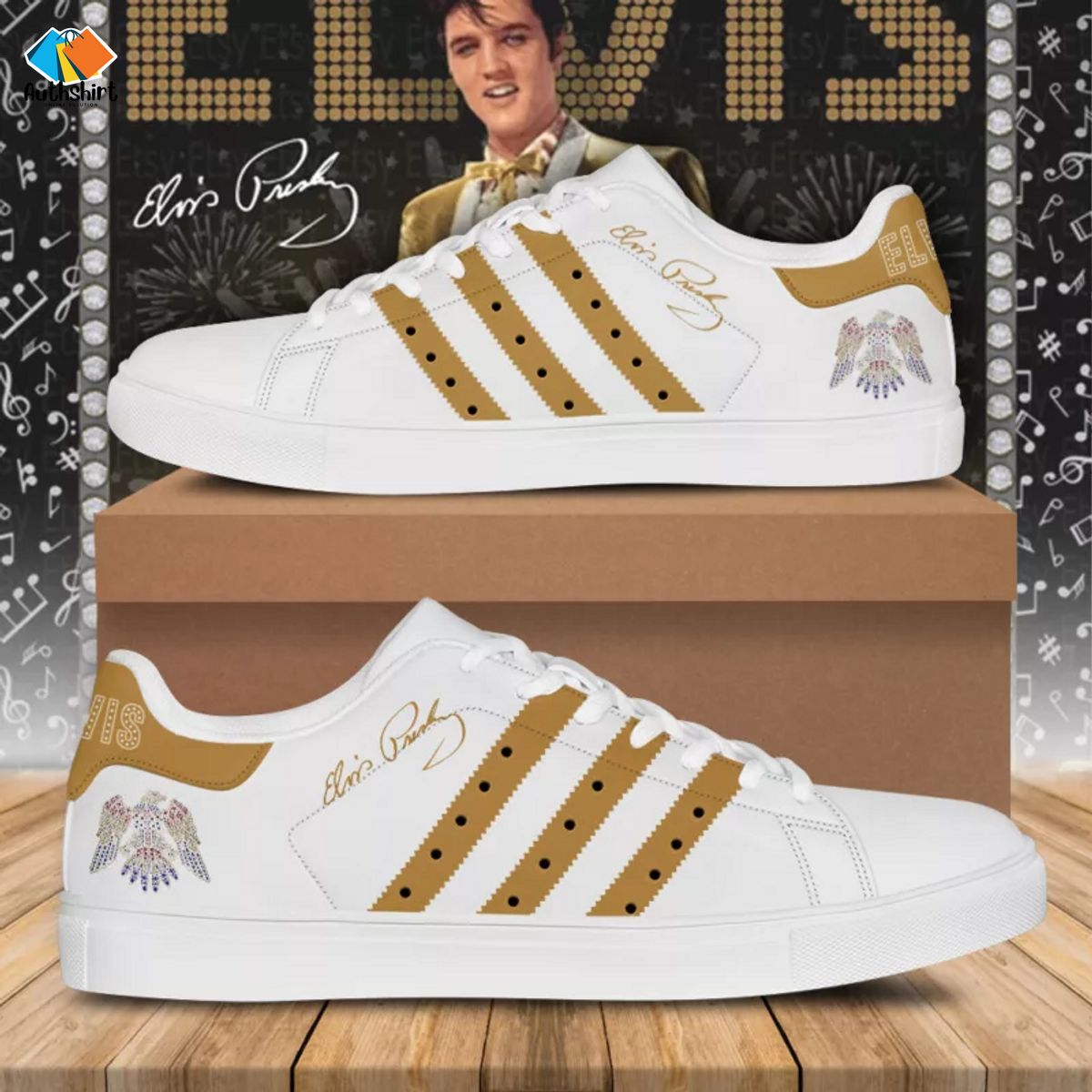 Coaster Elvis Presley American Eagle Stan Smith Shoes