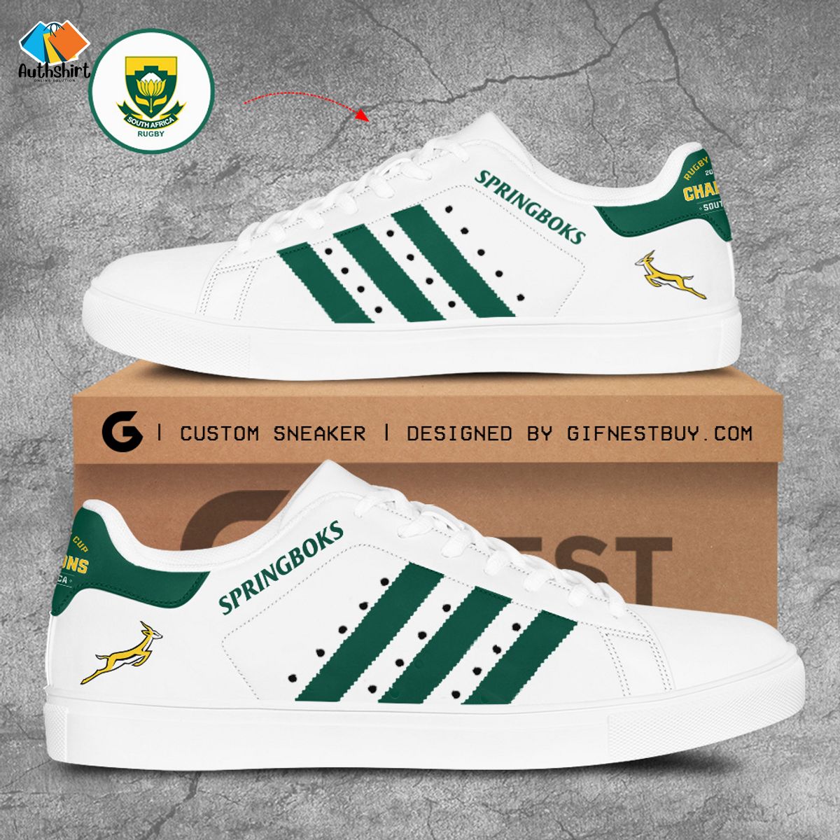South Africa Springboks x Rugby World Cup Stan Smith Shoes