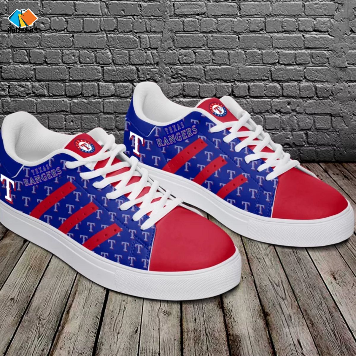 Texas Rangers NHL Stripes Styles Stan Smith Shoes Ver 1