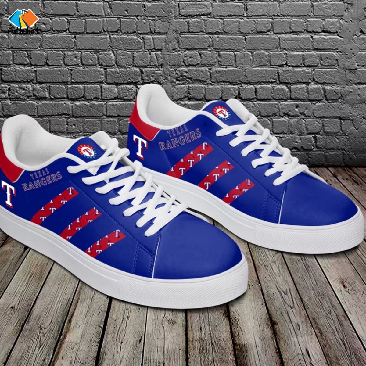Texas Rangers NHL Stripes Styles Stan Smith Shoes Ver 2
