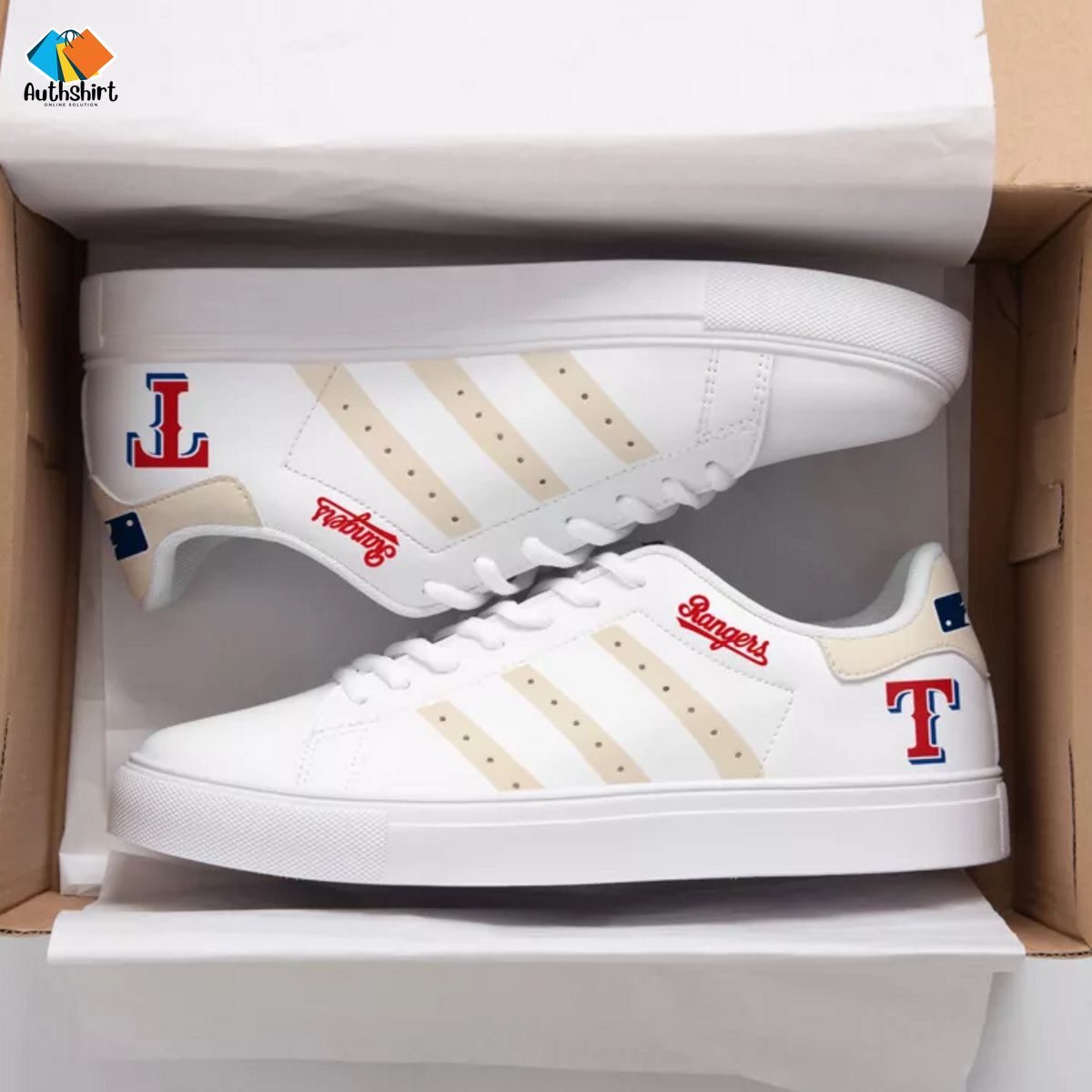 Texas Rangers NHL Stripes Styles Stan Smith Shoes Ver 3