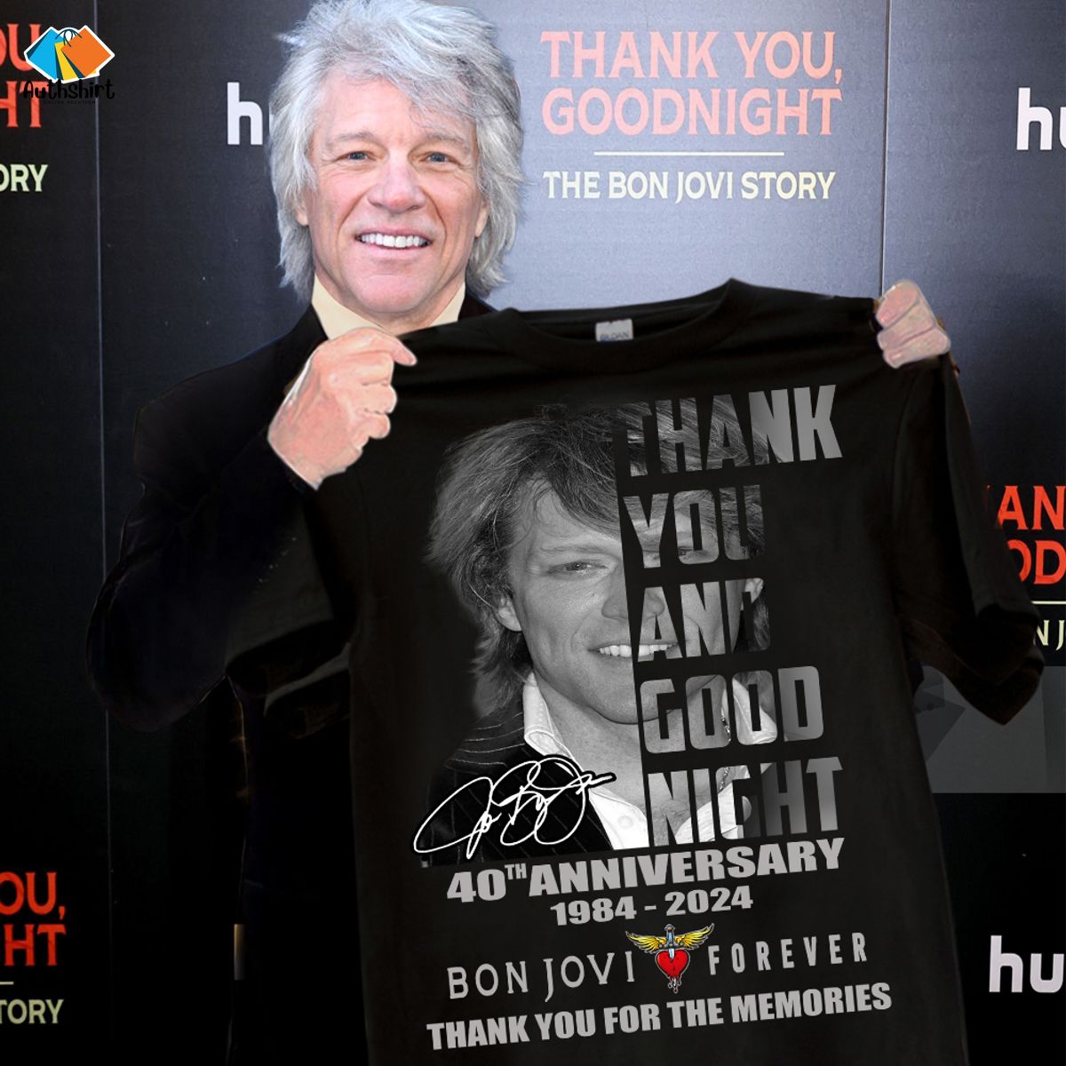 Bon Jovi Forever thank you and goodnight 40th anniversary shirt