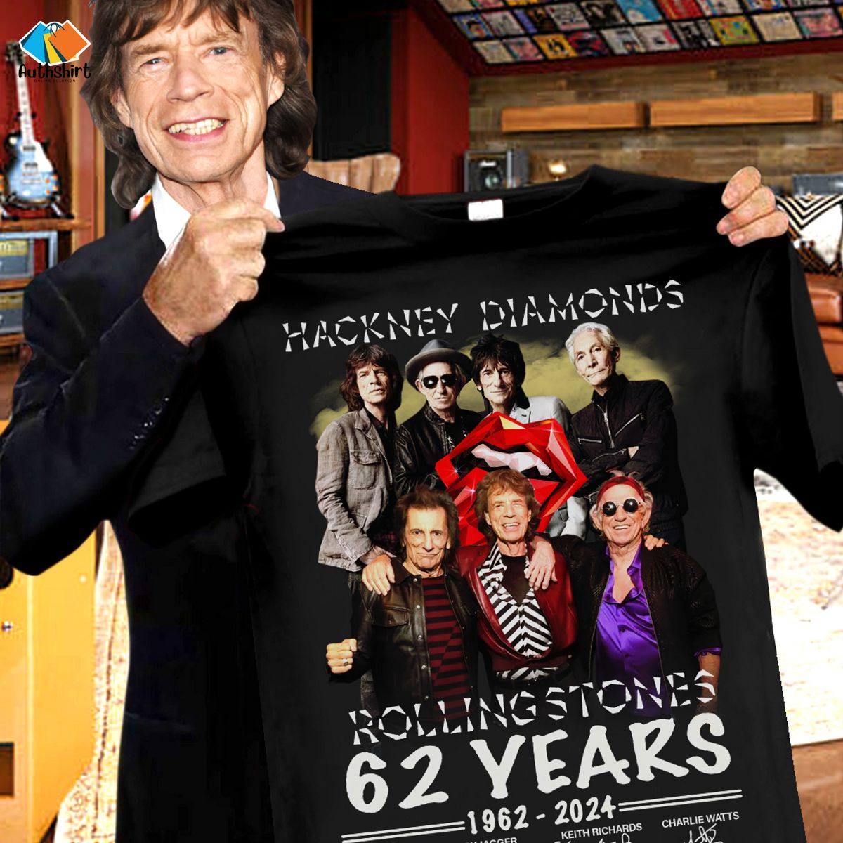 Hackney Diamonds Rolling Stones 62 years thank you for the memories shirt