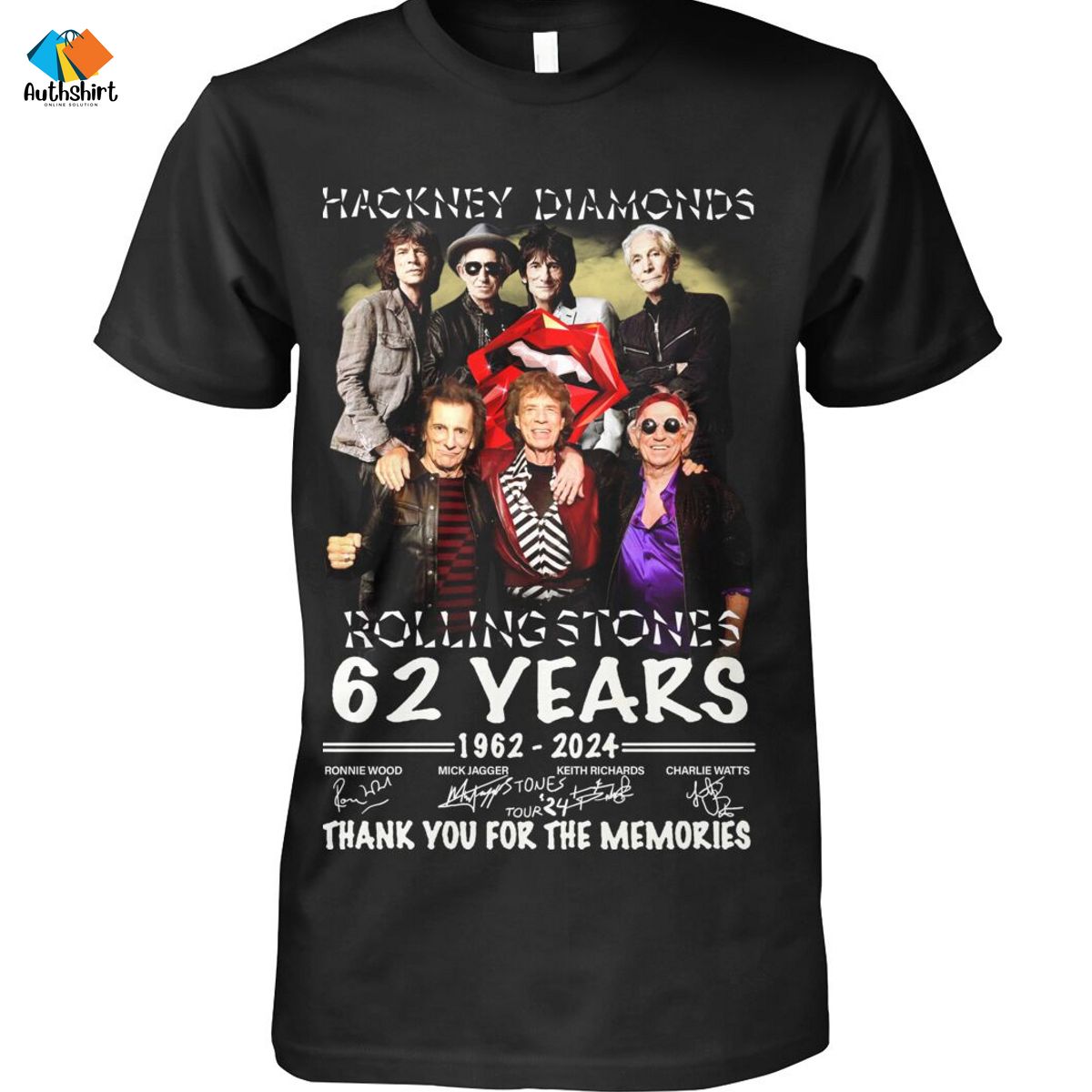 Hackney Diamonds Rolling Stones 62 years thank you for the memories shirt