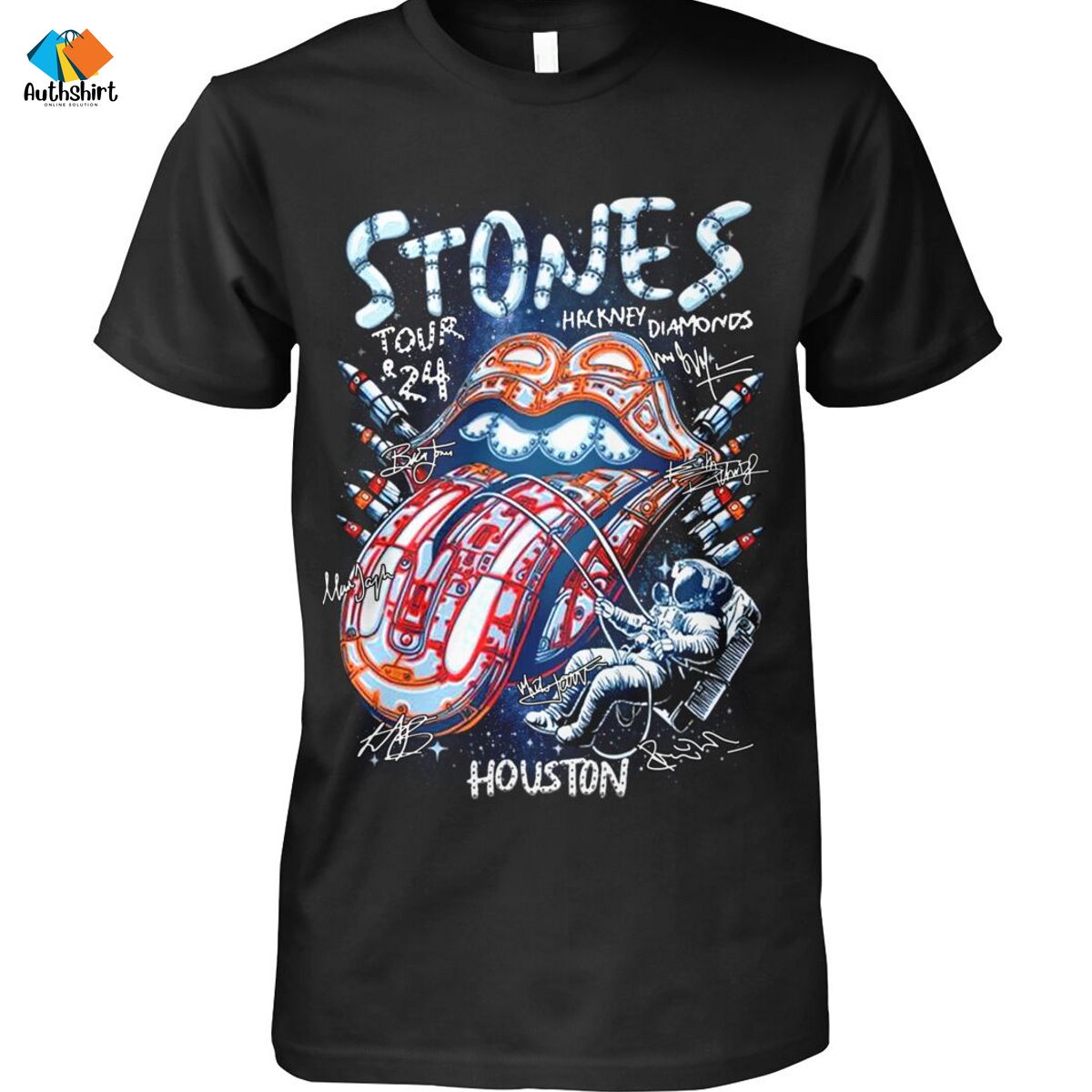Stones tour 2024 houston hackney diamonds shirt